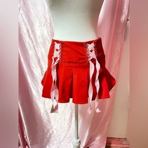 lolita red riding hood skirt size small